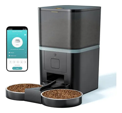 Comedero Smart con Cámara 6 Litros - 2 platos
