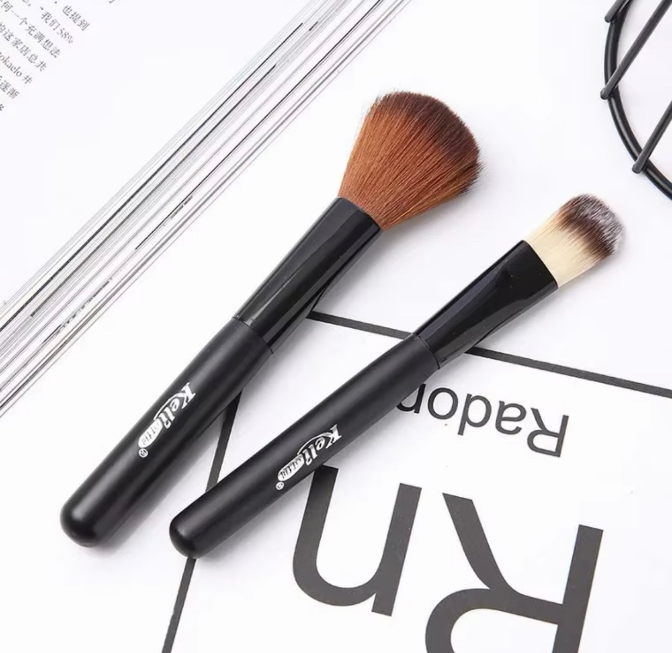 Set de 2 brochas de Maquillaje