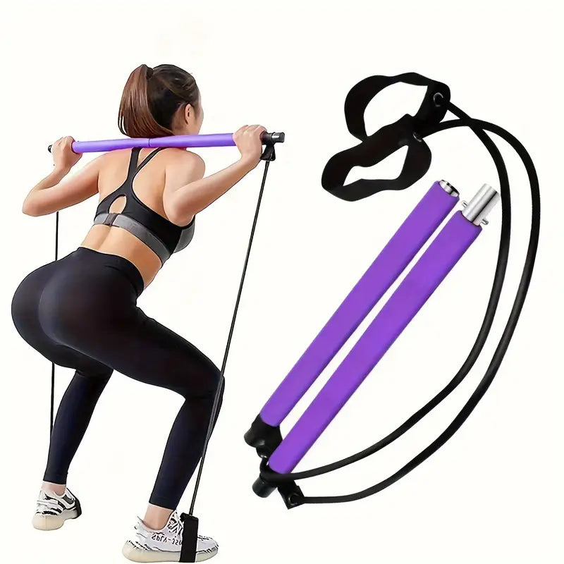 Barra de pilates Multifuncional cuerda tensión