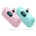 Mini powerbank pantalla digital  tipo C TURQUEZA