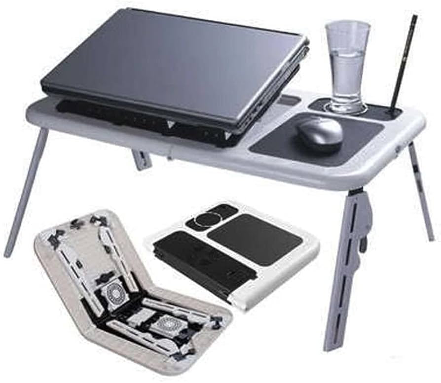 Mesa portátil para laptop con ventilador