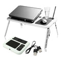 Mesa portátil para laptop con ventilador
