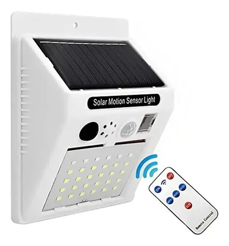 Lámpara De Alarma Solar Con Sensor De Movimiento Y Control