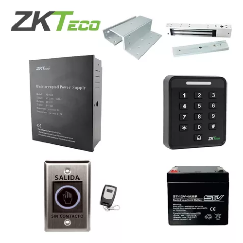 Zkteco Kit Control De Acceso Stand Alone Interior