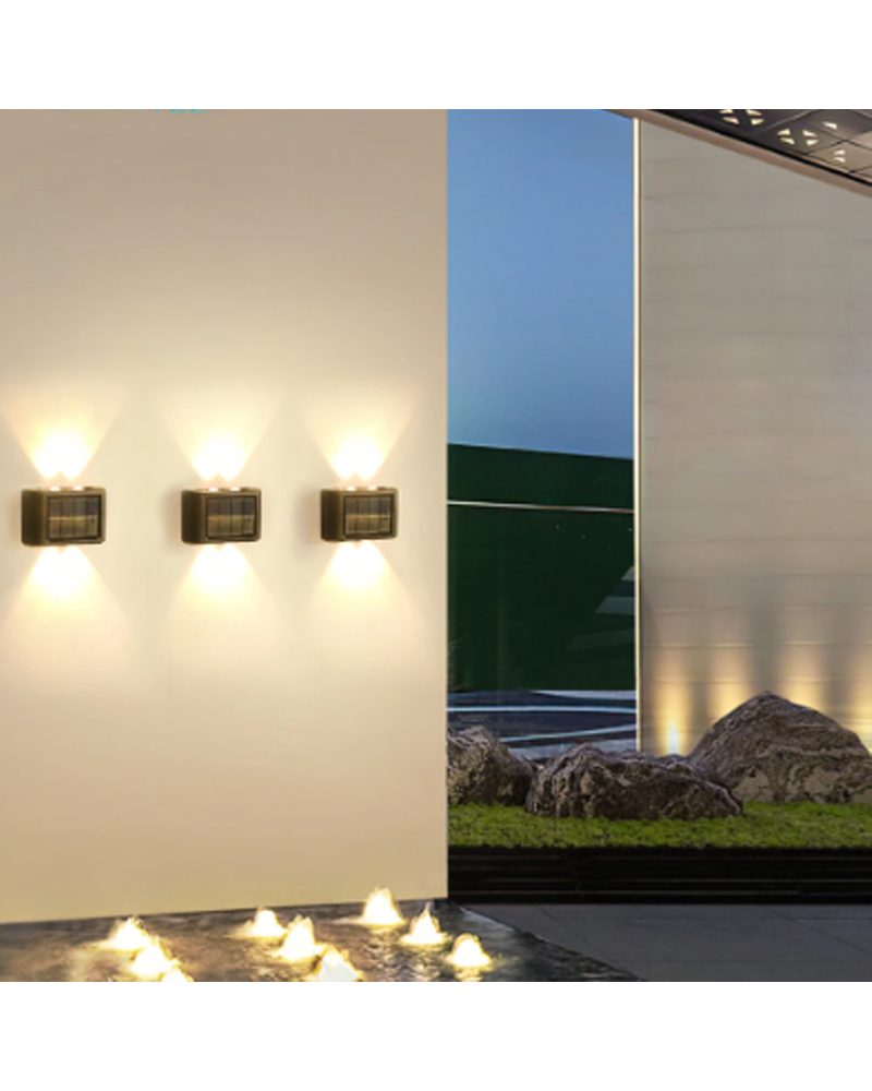 Aplique solar de pared